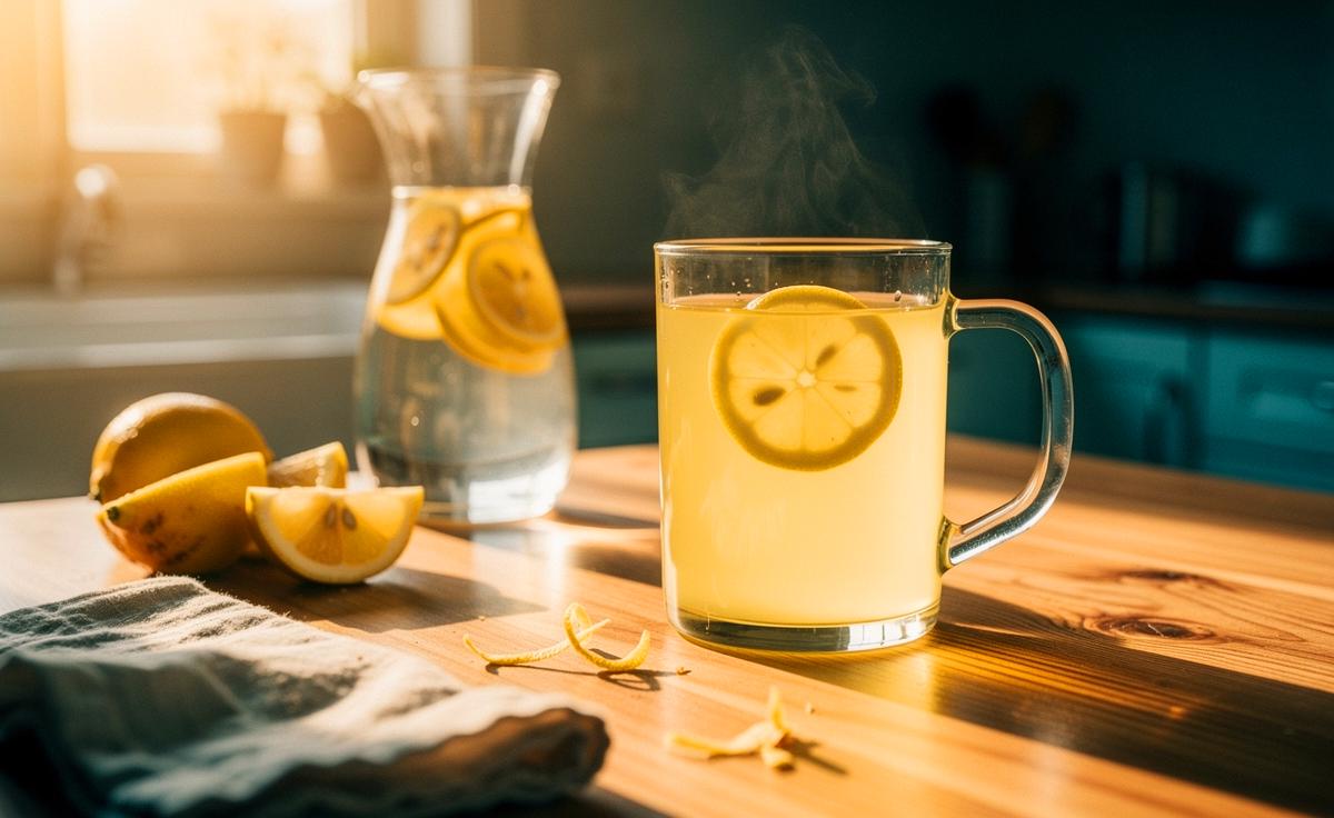 Warum lauwarmes Zitronenwasser morgens die Verdauung sanft anregt und Energie spendet.