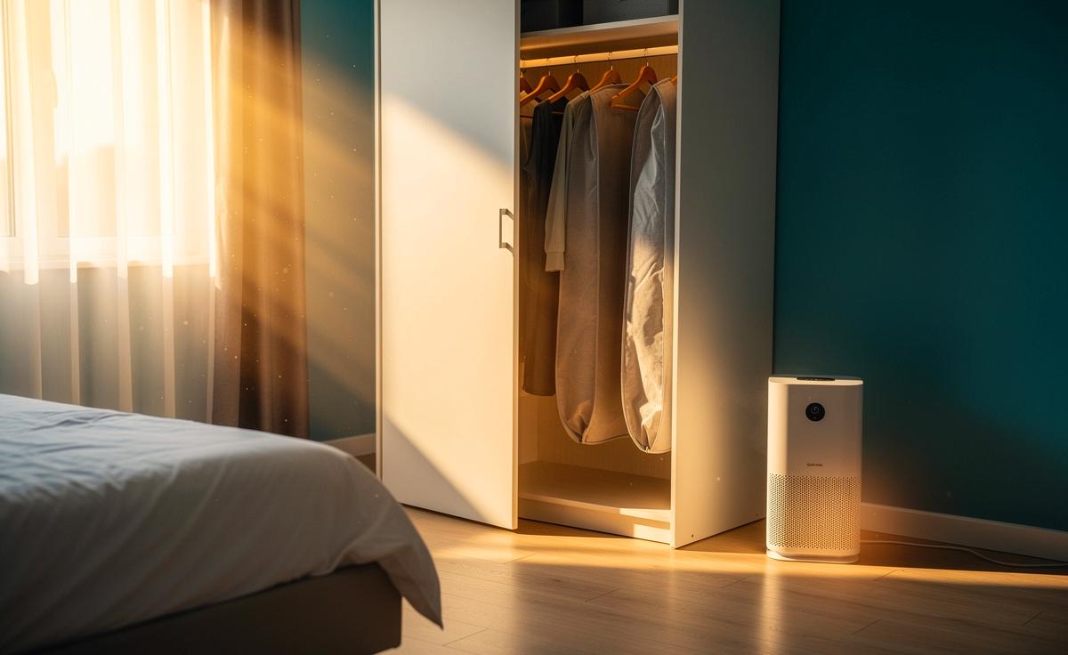 Weniger Staub im Schlafzimmer: So wirkt ein offen gelassener Schrank Wunder.